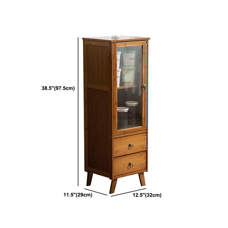 Server per pranzo acrilico contemporaneo server di bambù marrone per cucina