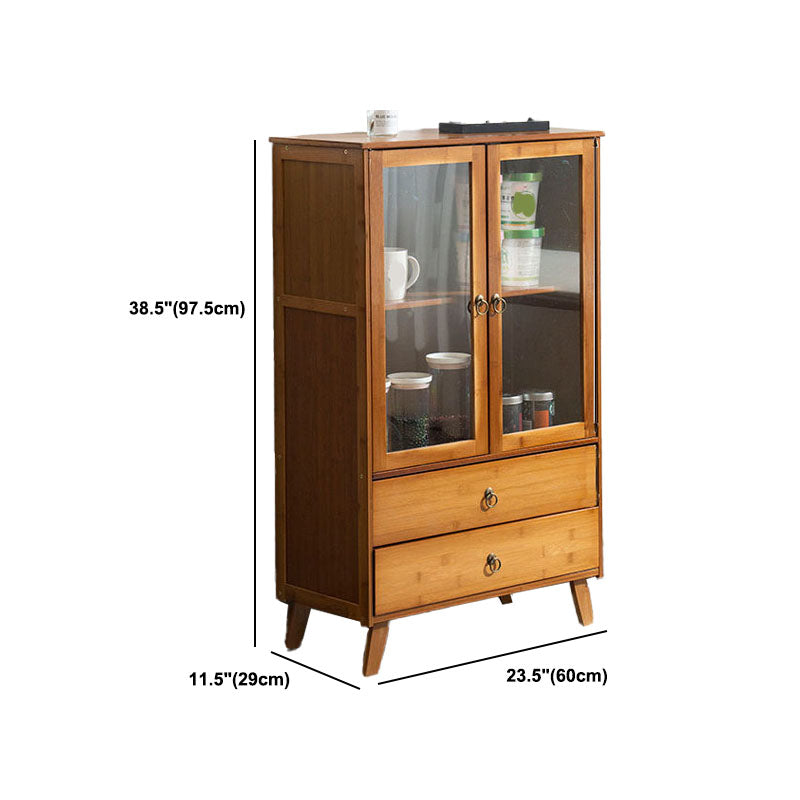 Server per pranzo acrilico contemporaneo server di bambù marrone per cucina