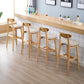 Contemporary Dessert Shop Stool Matte Finish Upholstered Bar Stools Clearhalo 'Bar Furniture' 'Bar Stools' 'bar_stools' 'furn' 'furn_bar_stools' 'Furniture' 'Kitchen & Dining Furniture' 5968423