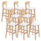 Contemporary Dessert Shop Stool Matte Finish Upholstered Bar Stools White 8 Piece Set Clearhalo 'Bar Furniture' 'Bar Stools' 'bar_stools' 'furn' 'furn_bar_stools' 'Furniture' 'Kitchen & Dining Furniture' 5968442