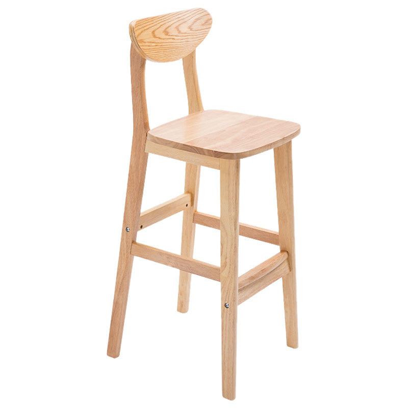 Contemporary Dessert Shop Stool Matte Finish Upholstered Bar Stools Wood 1 Piece Clearhalo 'Bar Furniture' 'Bar Stools' 'bar_stools' 'furn' 'furn_bar_stools' 'Furniture' 'Kitchen & Dining Furniture' 5968458