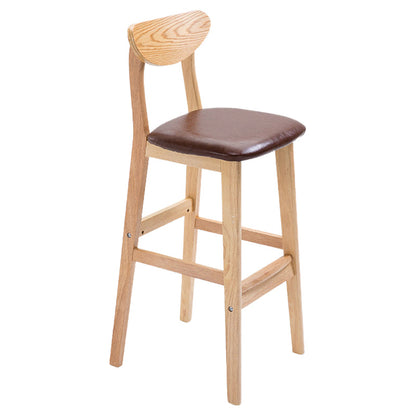 Contemporary Dessert Shop Stool Matte Finish Upholstered Bar Stools Coffee 1 Piece Clearhalo 'Bar Furniture' 'Bar Stools' 'bar_stools' 'furn' 'furn_bar_stools' 'Furniture' 'Kitchen & Dining Furniture' 5968468