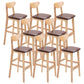 Contemporary Dessert Shop Stool Matte Finish Upholstered Bar Stools Coffee 8 Piece Set Clearhalo 'Bar Furniture' 'Bar Stools' 'bar_stools' 'furn' 'furn_bar_stools' 'Furniture' 'Kitchen & Dining Furniture' 5968472