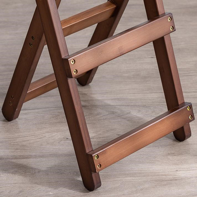 Taburete de bar plegable sin brazos, asiento redondo moderno, taburete de bar con reposapiés de madera