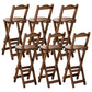 Taburete de bar plegable sin brazos, asiento redondo moderno, taburete de bar con reposapiés de madera