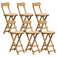 Contemporary Folding Stool Restaurant Bamboo Footrest  Barstool