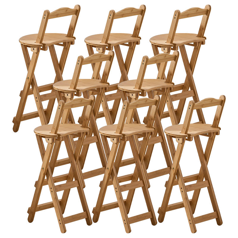 Ristorante contemporaneo sgabello pieghevole in bambù poggiapiedi sgabello