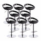 Contemporary Metal Barstool Low Back Plastic Furniture with Chrome Base