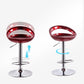 Contemporary Metal Barstool Low Back Plastic Furniture with Chrome Base