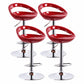 Contemporary Metal Barstool Low Back Plastic Furniture with Chrome Base