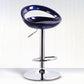 Contemporary Metal Barstool Low Back Plastic Furniture with Chrome Base