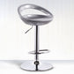 Contemporary Metal Barstool Low Back Plastic Furniture with Chrome Base