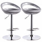 Contemporary Metal Barstool Low Back Plastic Furniture with Chrome Base