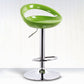 Contemporary Metal Barstool Low Back Plastic Furniture with Chrome Base