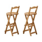 Modern Home Footrest Folding Stool Matte Finish Bamboo Barstool Natural 2 Piece Set Bar Stool(29"H) Clearhalo 'Bar Furniture' 'Bar Stools' 'bar_stools' 'furn' 'furn_bar_stools' 'Furniture' 'Kitchen & Dining Furniture' 5968823