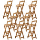 Modern Home Footrest Folding Stool Matte Finish Bamboo Barstool