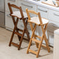 Modern Home Footrest Folding Stool Matte Finish Bamboo Barstool Clearhalo 'Bar Furniture' 'Bar Stools' 'bar_stools' 'furn' 'furn_bar_stools' 'Furniture' 'Kitchen & Dining Furniture' 5968836