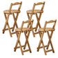 Modern Home Footrest Folding Stool Matte Finish Bamboo Barstool Natural 4 Piece Set Short Stool(18"H) Clearhalo 'Bar Furniture' 'Bar Stools' 'bar_stools' 'furn' 'furn_bar_stools' 'Furniture' 'Kitchen & Dining Furniture' 5968843