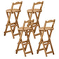 Modern Home Footrest Folding Stool Matte Finish Bamboo Barstool Natural 4 Piece Set Counter Stool (24"H) Clearhalo 'Bar Furniture' 'Bar Stools' 'bar_stools' 'furn' 'furn_bar_stools' 'Furniture' 'Kitchen & Dining Furniture' 5968848