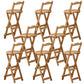Modern Home Footrest Folding Stool Matte Finish Bamboo Barstool