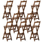 Modern Home Footrest Folding Stool Matte Finish Bamboo Barstool