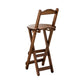 Modern Home Footrest Folding Stool Matte Finish Bamboo Barstool Walnut 1 Piece Bar Stool(29"H) Clearhalo 'Bar Furniture' 'Bar Stools' 'bar_stools' 'furn' 'furn_bar_stools' 'Furniture' 'Kitchen & Dining Furniture' 5968856