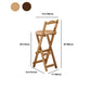 Modern Home Footrest Folding Stool Matte Finish Bamboo Barstool