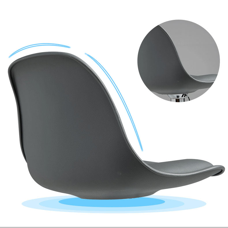 コンテンポラリーメタリーバースツールローバックフェイクレザークッションフットレストスツール