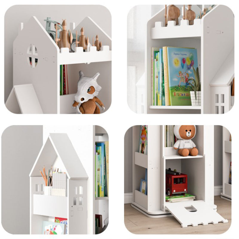 4 scaffali libreria 16.1 "Libreria larga in legno ingegnerizzato