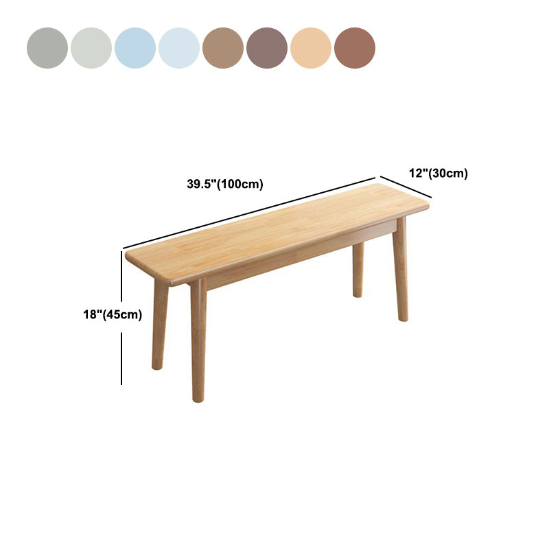 11.8 Inch Wide Modern Bench Solid Wood Seating Bench with Legs Clearhalo 'Benches' 'Chairs & Seating' 'furn' 'furn_benches' 'Furniture' 'Living Room Furniture' 5969179