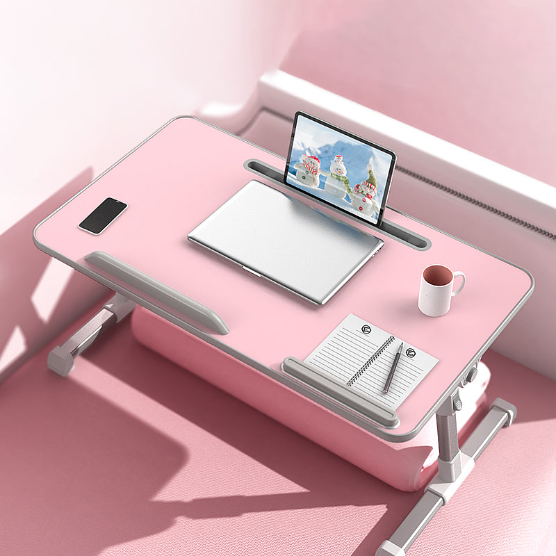 T-vorm schrijfde bureau eigentijds kunstmatig hout en metalen kantoor bureau vouwen verstelbaar