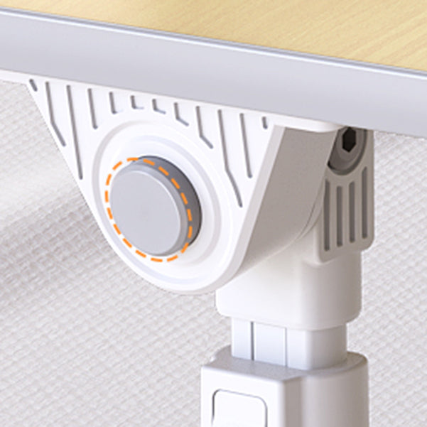 T-vorm schrijfde bureau eigentijds kunstmatig hout en metalen kantoor bureau vouwen verstelbaar