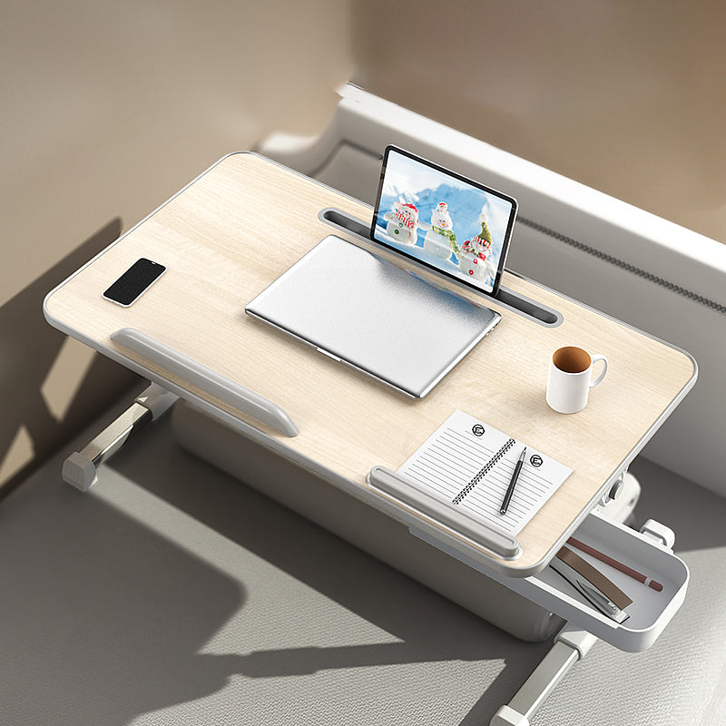 T-vorm schrijfde bureau eigentijds kunstmatig hout en metalen kantoor bureau vouwen verstelbaar