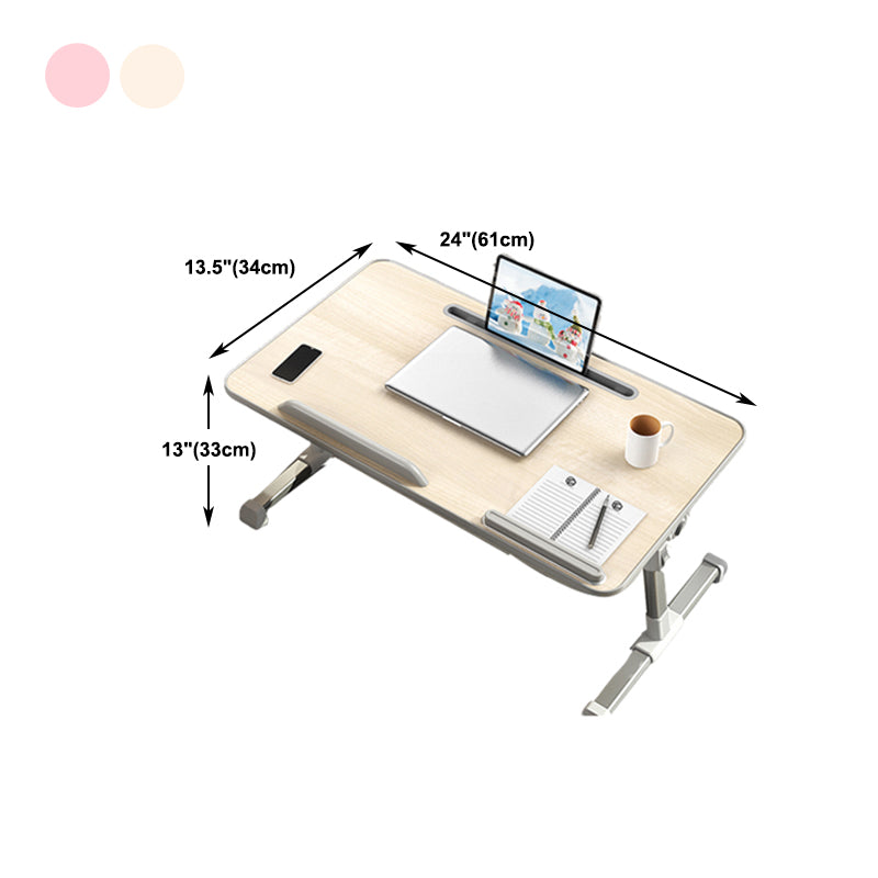 T-vorm schrijfde bureau eigentijds kunstmatig hout en metalen kantoor bureau vouwen verstelbaar