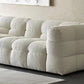 Modern 3/4-seater Tuxedo Arm Sofa Biscuit Back Sofa in Black/White