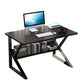 Metal and Wooden Writing Desk Industrial Rectangular Office Desk for Home 31.5"L x 15.7"W x 28.1"H Black Clearhalo 'furn' 'furn_office_desk' 'Furniture' 'Office Desks' 'Office Furniture' 'office_desk' 5969254