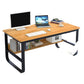 Metal and Wooden Writing Desk Industrial Rectangular Office Desk for Home 47.2"L x 27.6"W x 28.7"H Brown Clearhalo 'furn' 'furn_office_desk' 'Furniture' 'Office Desks' 'Office Furniture' 'office_desk' 5969258