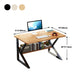Metal and Wooden Writing Desk Industrial Rectangular Office Desk for Home Clearhalo 'furn' 'furn_office_desk' 'Furniture' 'Office Desks' 'Office Furniture' 'office_desk' 5969288