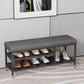 18.5" H Modern Metal Seating Bench Cushioned Entryway Bench with Legs Clearhalo 'Benches' 'Chairs & Seating' 'furn' 'furn_benches' 'Furniture' 'Living Room Furniture' 5969337
