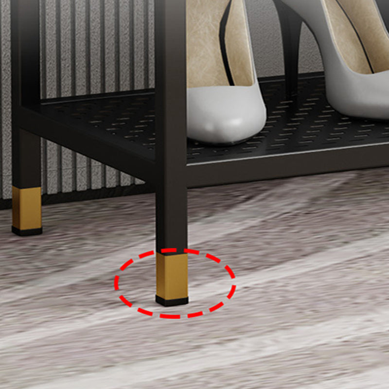 18.5" H Modern Metal Seating Bench Cushioned Entryway Bench with Legs Clearhalo 'Benches' 'Chairs & Seating' 'furn' 'furn_benches' 'Furniture' 'Living Room Furniture' 5969345