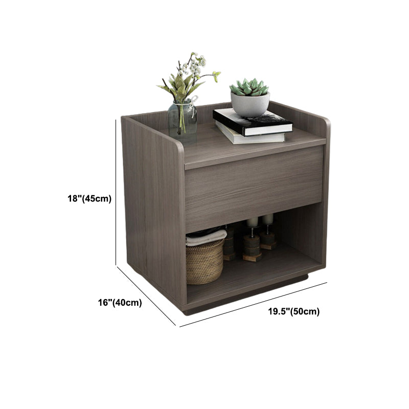 Engineered Wood Bedside Cabinet Industrial Bed Nightstand for Bedroom Clearhalo 'Bedroom Furniture' 'furn' 'furn_night_stand' 'Furniture' 'night_stand' 'Nightstands' 5969380