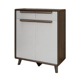 Industrial Wood Accent Cabinet Bar Pulls Straight Legs Cabinet