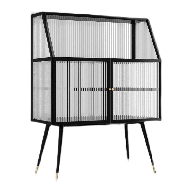 Industrial Display Cabinet 41"H Storage Cabinet for Dining Room 24"L x 14"W x 41"H Clearhalo 'Display & China Cabinets' 'display_china_cabinets' 'furn' 'furn_display_china_cabinets' 'Furniture' 'Kitchen & Dining Furniture' 5969433