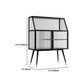 Industrial Display Cabinet 41"H Storage Cabinet for Dining Room Clearhalo 'Display & China Cabinets' 'display_china_cabinets' 'furn' 'furn_display_china_cabinets' 'Furniture' 'Kitchen & Dining Furniture' 5969439