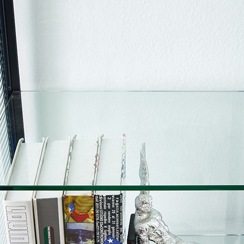 Modern Steel Curio Cabinet Standard 14" W 1 Door Cabinet for Dining Room Clearhalo 'Display & China Cabinets' 'display_china_cabinets' 'furn' 'furn_display_china_cabinets' 'Furniture' 'Kitchen & Dining Furniture' 5969475