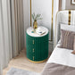 Round Slate Bedside Cabinet Modern Minimalist Bedside Table with Drawers Clearhalo 'Bedroom Furniture' 'furn' 'furn_night_stand' 'Furniture' 'night_stand' 'Nightstands' 5969494