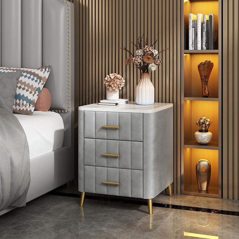 Slate Bedside Cabinet Modern Minimalist Bedside Table with Legs Clearhalo 'Bedroom Furniture' 'furn' 'furn_night_stand' 'Furniture' 'night_stand' 'Nightstands' 5969511