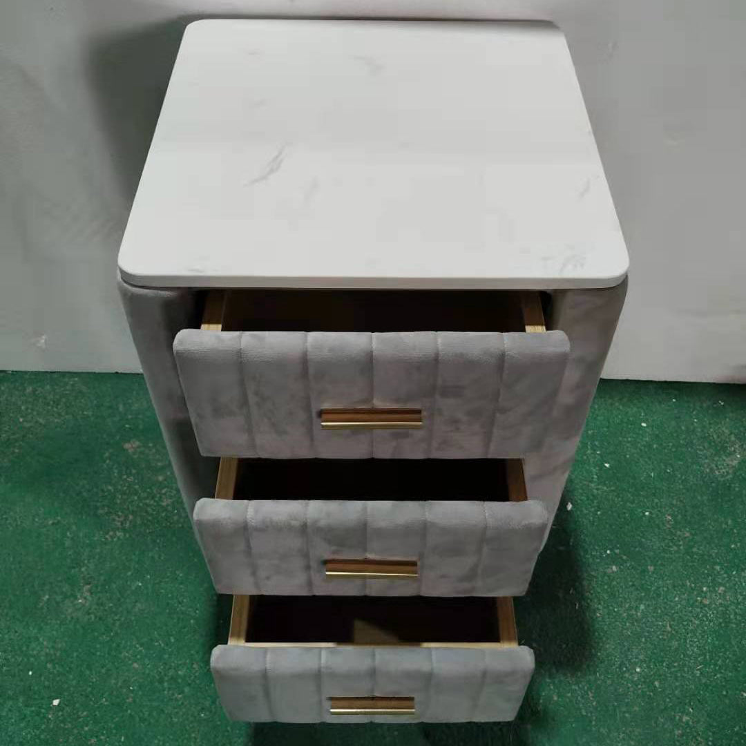 Slate Bedside Cabinet Modern Minimalist Bedside Table with Legs Clearhalo 'Bedroom Furniture' 'furn' 'furn_night_stand' 'Furniture' 'night_stand' 'Nightstands' 5969524