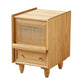Modern Lower Shelf Nightstand Rattan Bedside Cabinet for Bedroom Clearhalo 'Bedroom Furniture' 'furn' 'furn_night_stand' 'Furniture' 'night_stand' 'Nightstands' 5969553