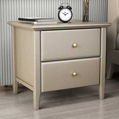 Wooden Bed Nightstand Modern Minimalist Bedside Table with Legs Gold 1 Piece Clearhalo 'Bedroom Furniture' 'furn' 'furn_night_stand' 'Furniture' 'night_stand' 'Nightstands' 5969562